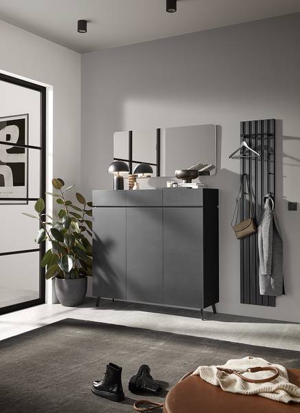 Pieds de meuble lot de 4 Métal - Noir