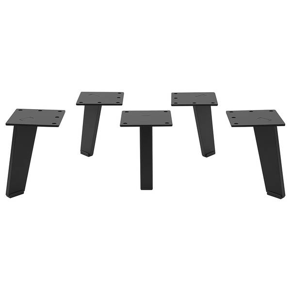Pieds de meuble lot de 4 Métal - Noir