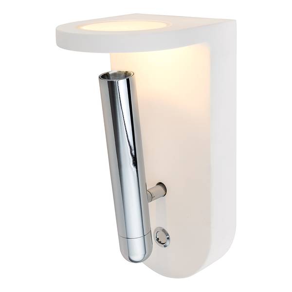 LED-wandlamp Christine transparant glas/gips - 1-lichts