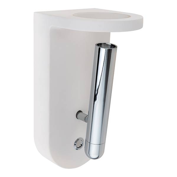 LED-wandlamp Christine transparant glas/gips - 1-lichts
