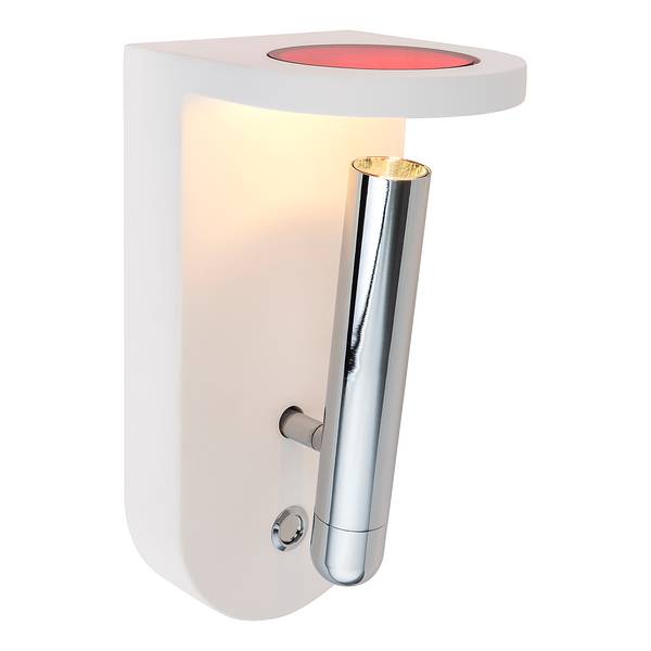 LED-wandlamp Christine transparant glas/gips - 1-lichts