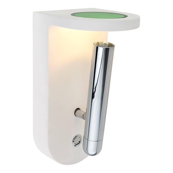 LED-wandlamp Christine transparant glas/gips - 1-lichts