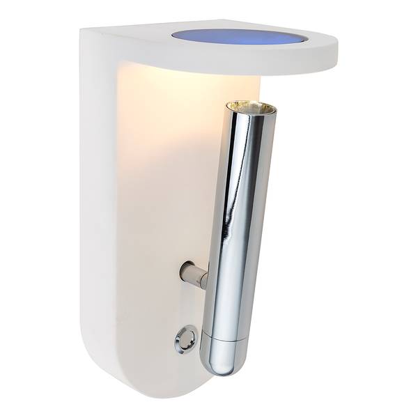 LED-wandlamp Christine transparant glas/gips - 1-lichts
