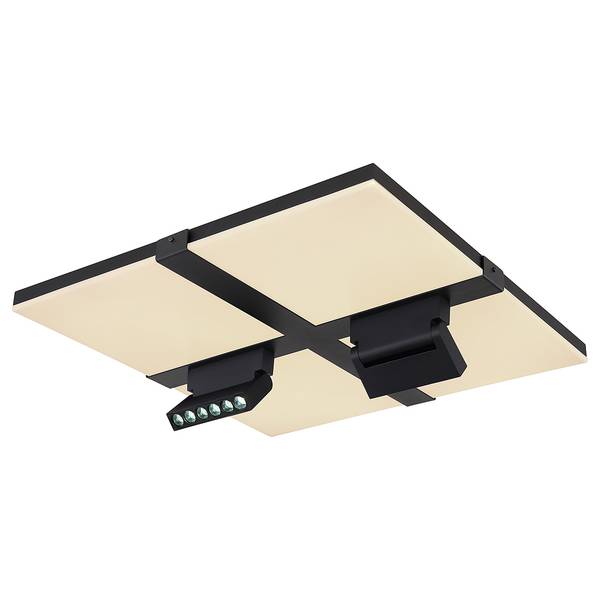 Lampada da soffitto LED Vittoria Nero - Bianco - Alluminio - Ferro - Plexiglas - 45 x 16 x 45 cm