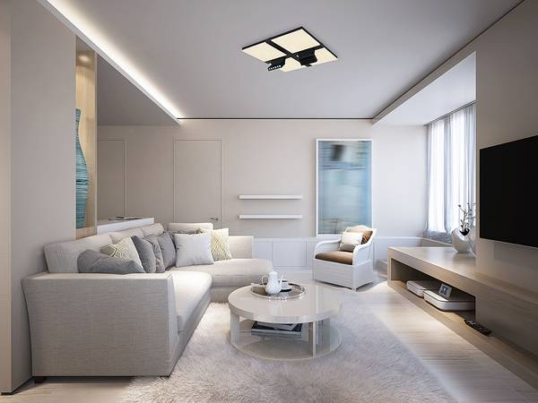 Lampada da soffitto LED Vittoria Nero - Bianco - Alluminio - Ferro - Plexiglas - 45 x 16 x 45 cm