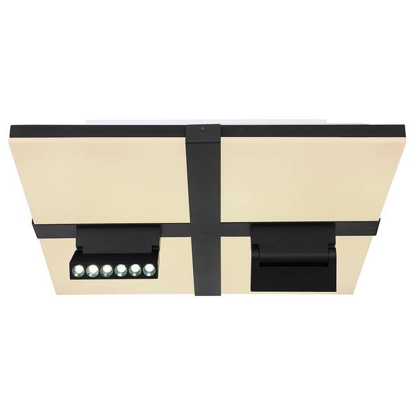 Lampada da soffitto LED Vittoria Nero - Bianco - Alluminio - Ferro - Plexiglas - 45 x 16 x 45 cm