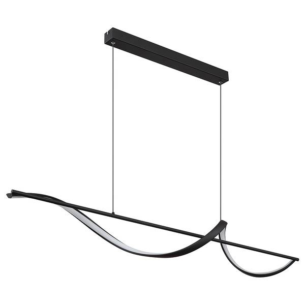 Lampada a sospensione LED Violino Nero - Alluminio - Ferro - Silicone - 20 x 150 x 120 cm