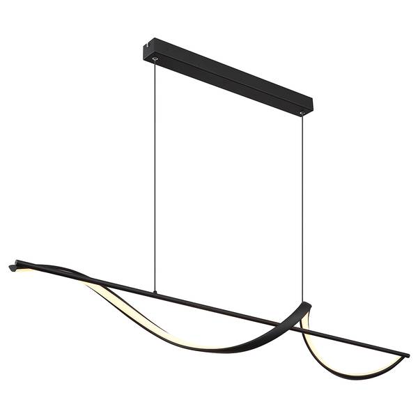 Lampada a sospensione LED Violino Nero - Alluminio - Ferro - Silicone - 20 x 150 x 120 cm