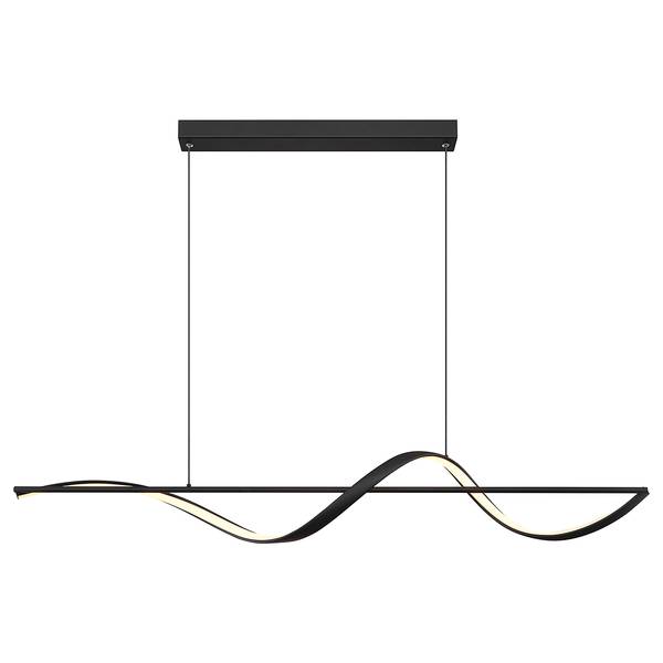 Lampada a sospensione LED Violino Nero - Alluminio - Ferro - Silicone - 20 x 150 x 120 cm