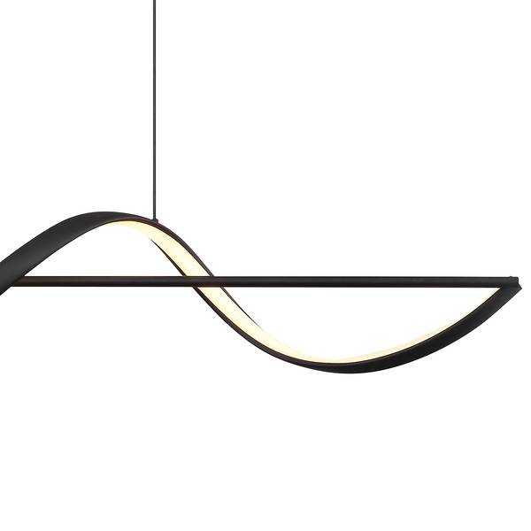 Lampada a sospensione LED Violino Nero - Alluminio - Ferro - Silicone - 20 x 150 x 120 cm