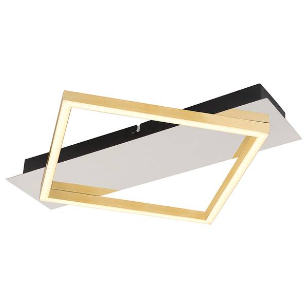 LED-plafondlamp Lesina aluminium/acrylglas - Aantal lichtbronnen: 1