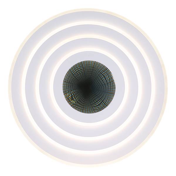 LED-Deckenleuchte Jocelyn rund Eisen / Acrylglas - 1-flammig