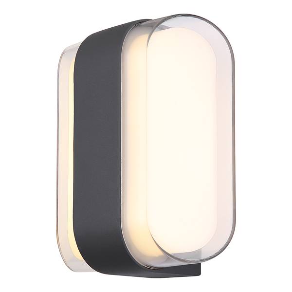 Lampada da parete LED Plixon A Grigio -  - Ferro - Plexiglas - 16 x 13 x 8 cm