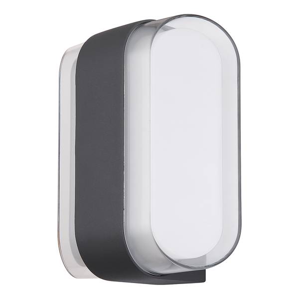 Lampada da parete LED Plixon A Grigio -  - Ferro - Plexiglas - 16 x 13 x 8 cm