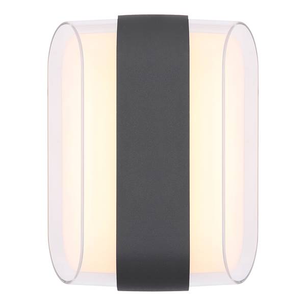 Lampada da parete LED Plixon A Grigio -  - Ferro - Plexiglas - 16 x 13 x 8 cm