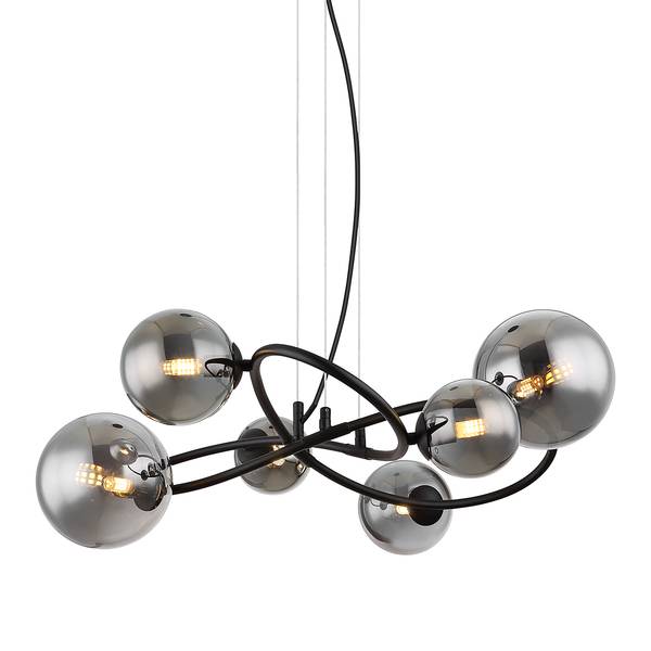 Lampada a sospensione a LED Riha Nero / Grigio