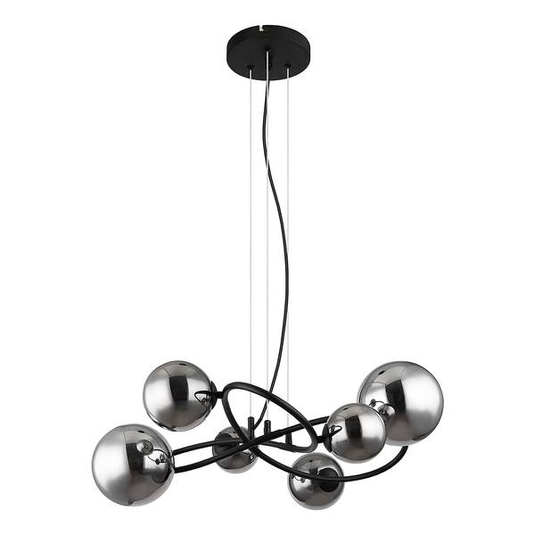 Lampada a sospensione a LED Riha Nero / Grigio