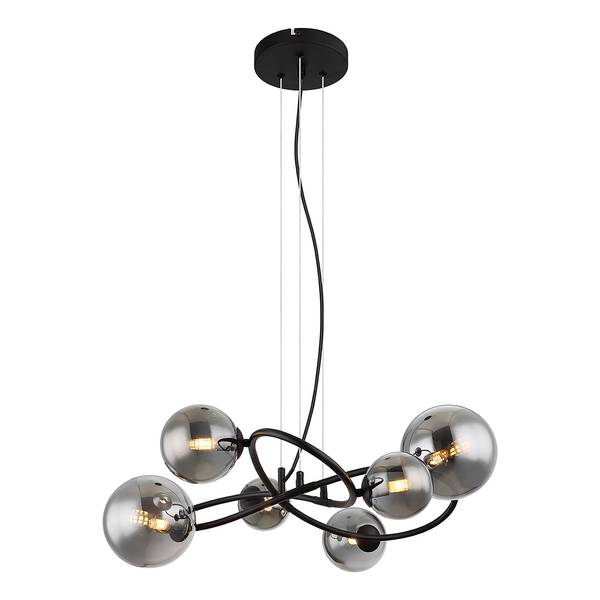 Lampada a sospensione a LED Riha Nero / Grigio