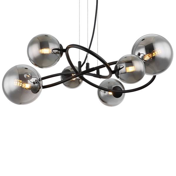 Lampada a sospensione a LED Riha Nero / Grigio