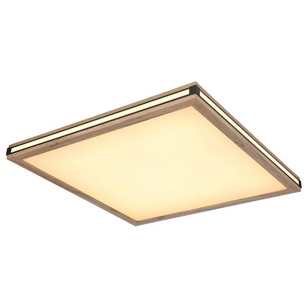 Lampada da soffitto LED Carla A Marrone - Bianco - Ferro - Plexiglas - 60 x 8 x 60 cm
