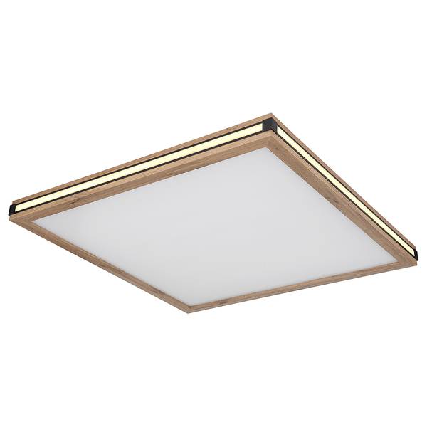 Lampada da soffitto LED Carla A Marrone - Bianco - Ferro - Plexiglas - 60 x 8 x 60 cm