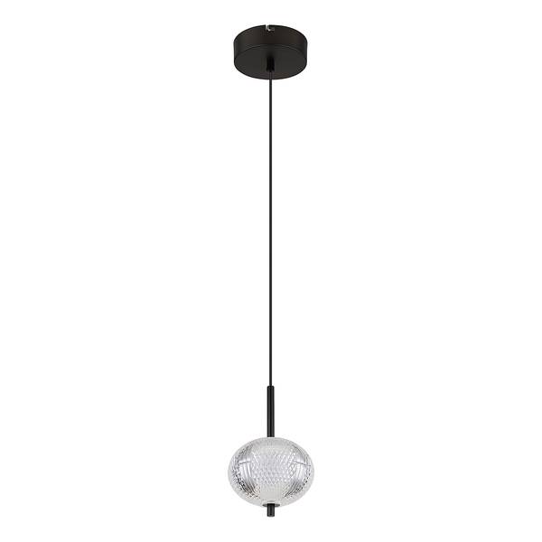 Lampada a sospensione LED Aida C Nero - Ferro - Plexiglas - 15 x 120 x 15 cm