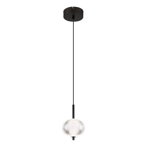 Lampada a sospensione LED Aida C Nero - Ferro - Plexiglas - 15 x 120 x 15 cm