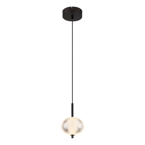 Lampada a sospensione LED Aida C Nero - Ferro - Plexiglas - 15 x 120 x 15 cm