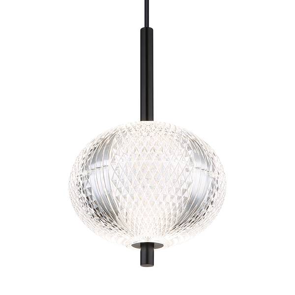Lampada a sospensione LED Aida C Nero - Ferro - Plexiglas - 15 x 120 x 15 cm