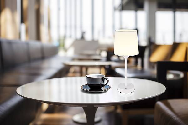 Lampe LED Lunki - Type B Tissu mélangé / Fer - 1 ampoule
