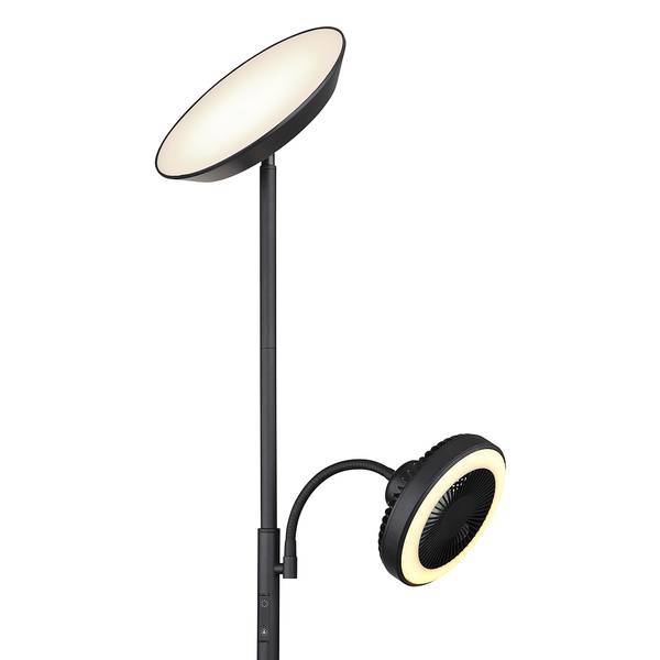 Staande LED-lamp Davyd ijzer/acrylglas - 2-lichts