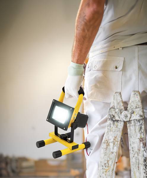 Lampada da tavolo LED Bernd Nero - Giallo - Alluminio - Vetro trasparente - Plexiglas - 16 x 23 x 15 cm