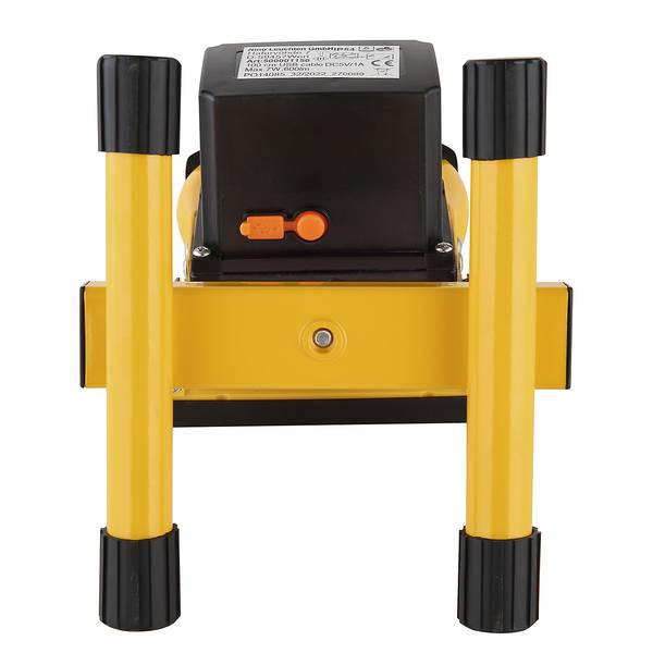 Lampada da tavolo LED Bernd Nero - Giallo - Alluminio - Vetro trasparente - Plexiglas - 16 x 23 x 15 cm