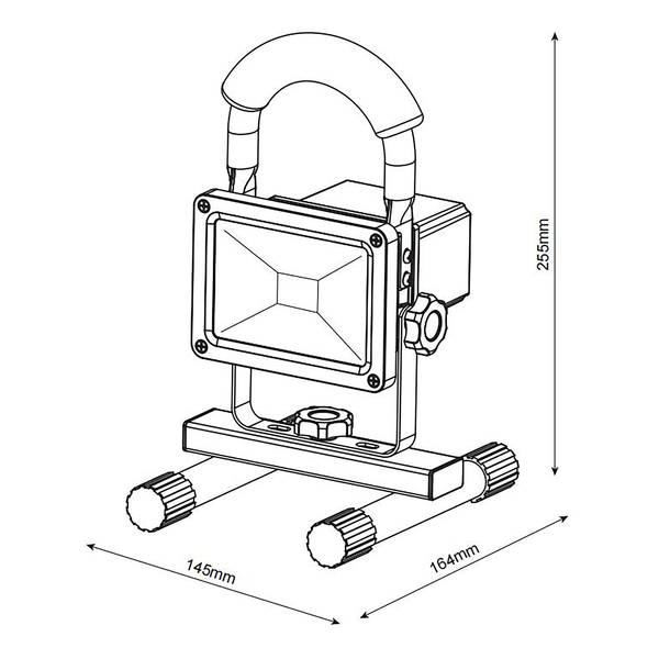 Lampada da tavolo LED Bernd Nero - Giallo - Alluminio - Vetro trasparente - Plexiglas - 16 x 23 x 15 cm