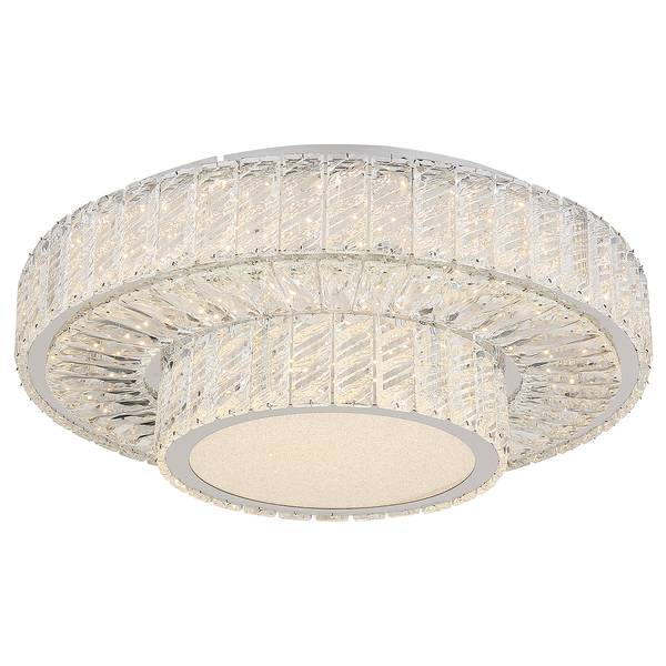 Plafonnier LED Mucky Verre transparent / Fer - 1 ampoule