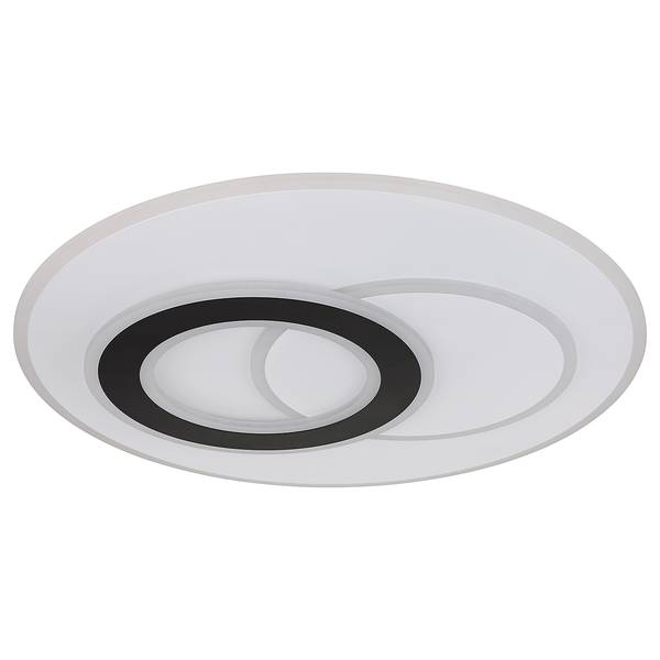 Lampada da soffitto a LED Jacques Nero - Bianco - Ferro - Plexiglas - 70 x 6 x 70 cm