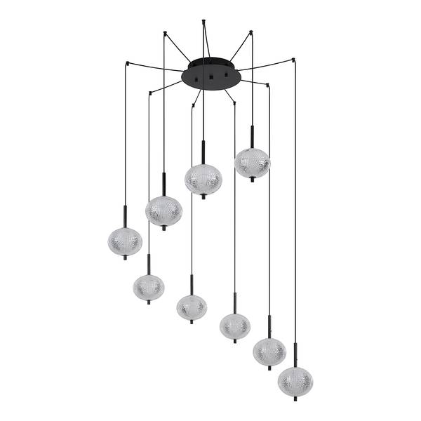 LED-Pendelleuchte Aida Typ B Acrylglas / Eisen - 1-flammig