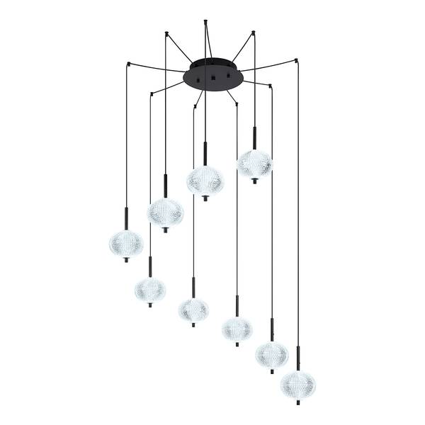 LED-Pendelleuchte Aida Typ B Acrylglas / Eisen - 1-flammig