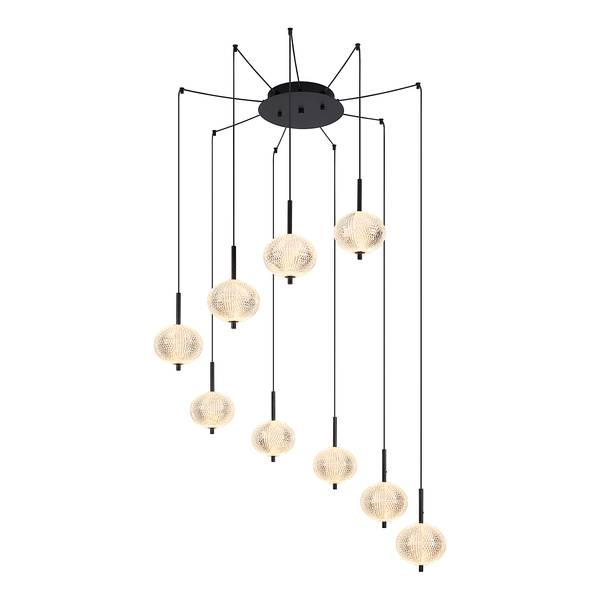 LED-Pendelleuchte Aida Typ B Acrylglas / Eisen - 1-flammig