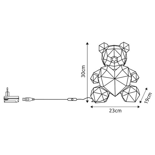 Lampe LED Brondar Verre acrylique - 1 ampoule