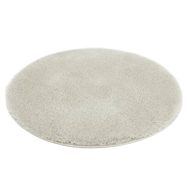 Tapis de bain Florida rond Polyester recyclé - Beige