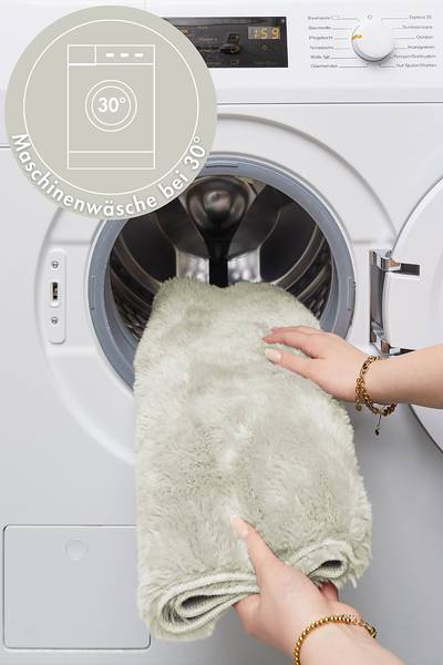 Tapis de bain Florida rond Polyester recyclé - Beige