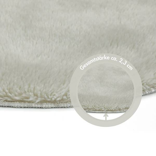 Tapis de bain Florida rond Polyester recyclé - Beige