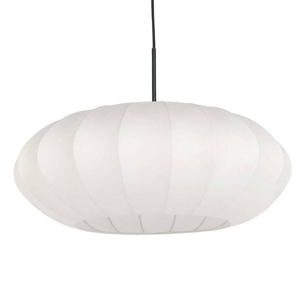 Hanglamp Sparkled Light type B aluminium - 1 lichtbron - wit/zwart