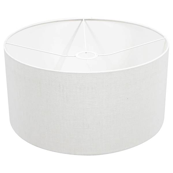 Stehleuchte Solva Typ A Aluminium / Leinen - 1-flammig - Schwarz / Wollweiß