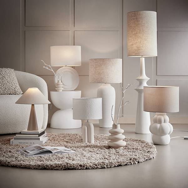 Lampada da tavolo TAKAO Ceramica / Tessile - 1 punto luce