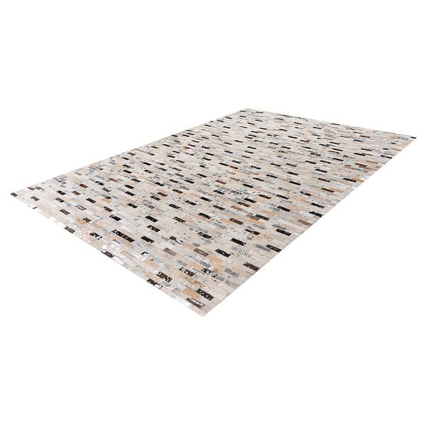 Tappeto a pelo corto Lavin 500 Pelle - Crema / Marrone - 120 x 170 cm