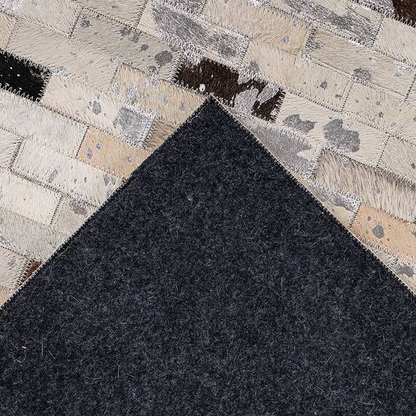 Tappeto a pelo corto Lavin 500 Pelle - Crema / Marrone - 120 x 170 cm