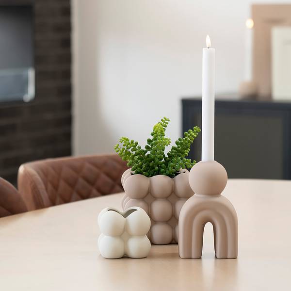 Pot de fleur Aggsan - Type A Céramique - Beige