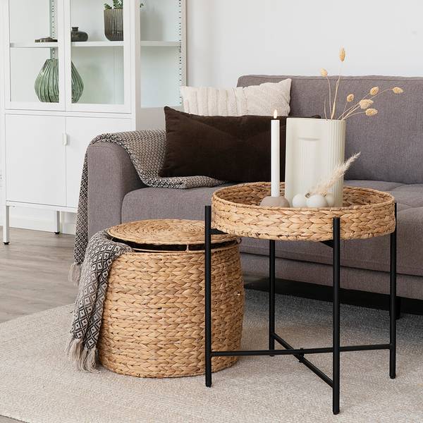 Plaid Alanya Polyester / Coton - Marron / Beige